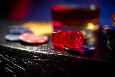 Live baccarat table with dealer and cards
